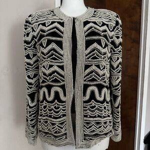 Laurence Kazar faux Pearl Silk Jacket